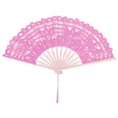Csipke legyező - #10 BABY PINK